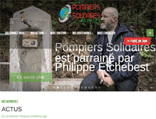 Tablet Screenshot of pompiers-solidaires.org